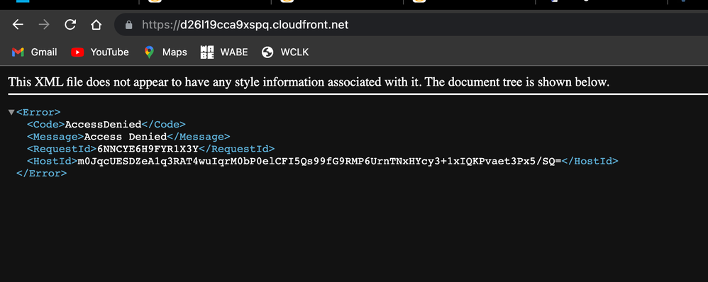 Cloudfront URL