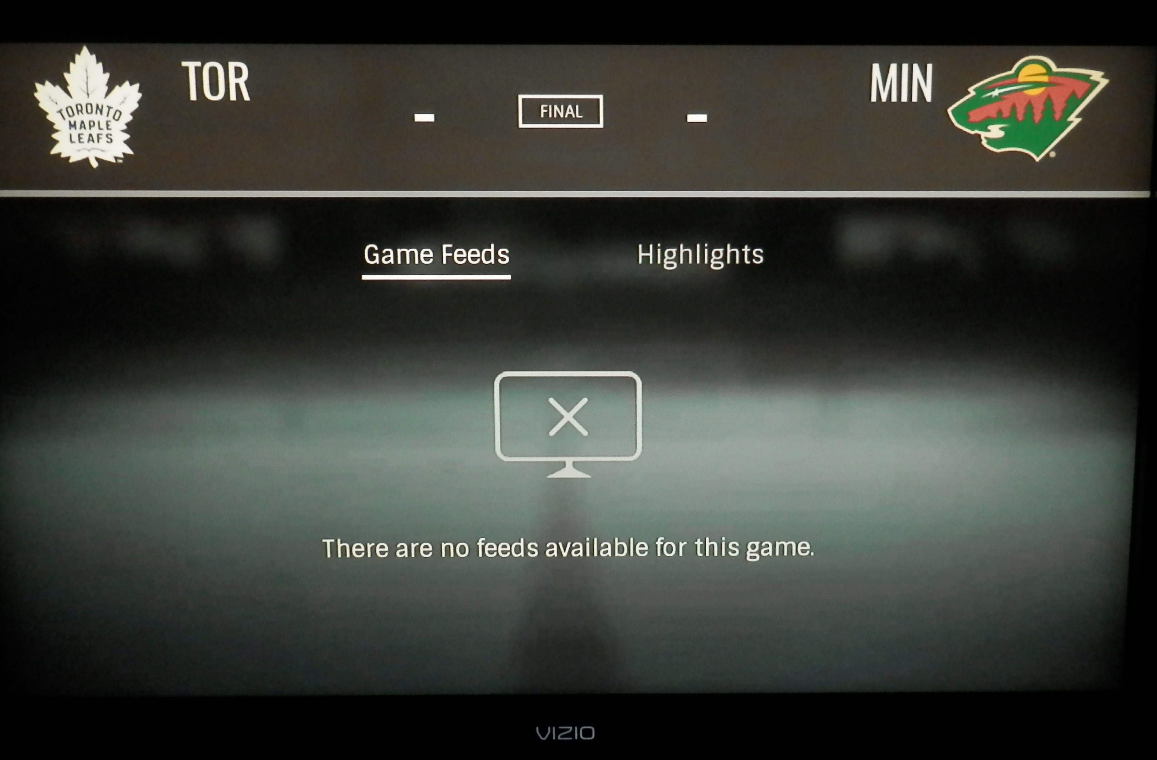 Solved NHL App Game Recaps Are Missing