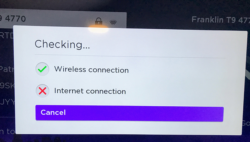 Roku TV Gets Wireless Connection But Not Internet - Roku Community