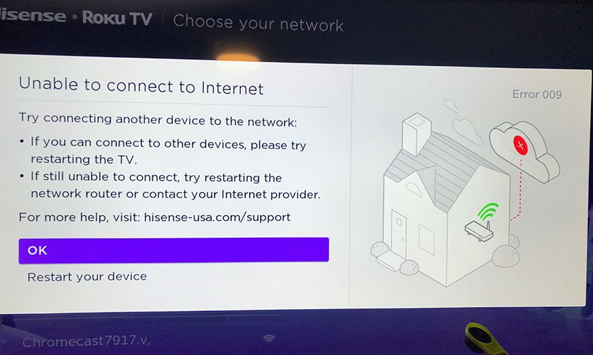 Roku TV Gets Wireless Connection But Not Internet - Roku Community