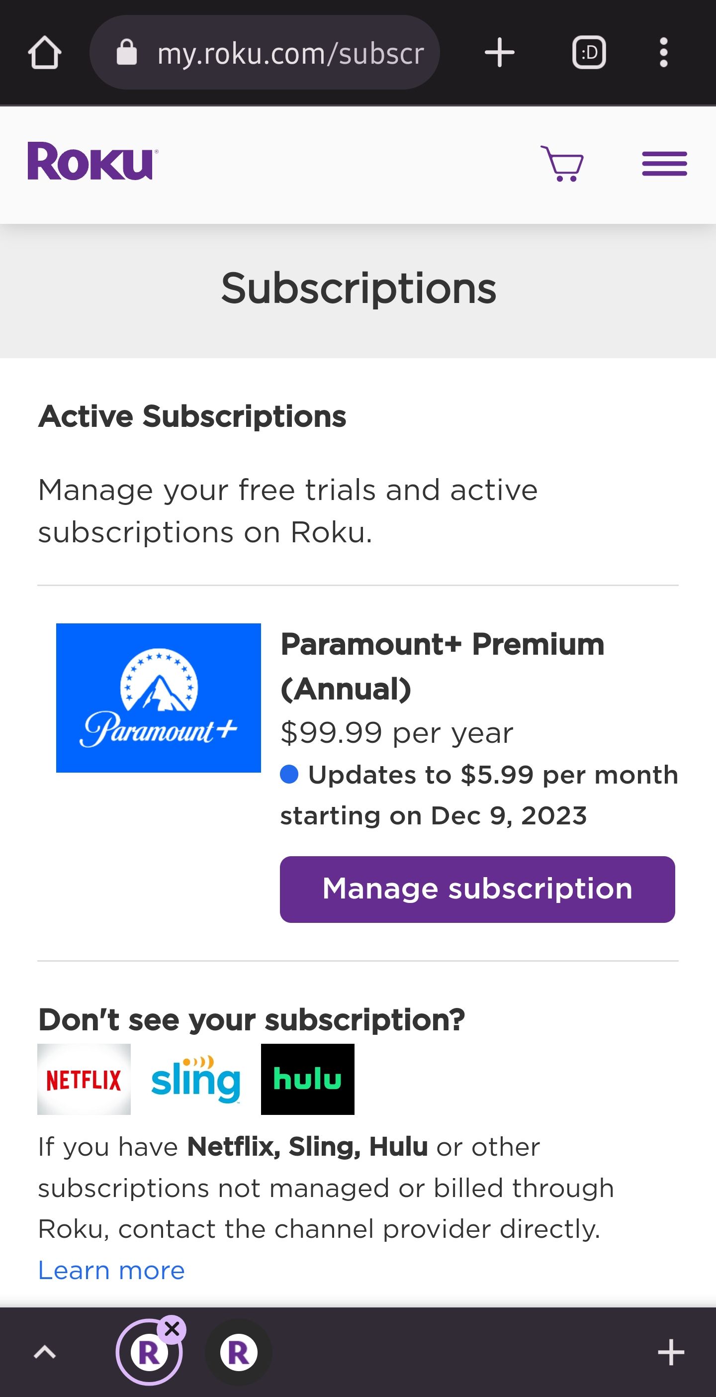 Manage Your Free Trials and Active Subscriptions on Roku 