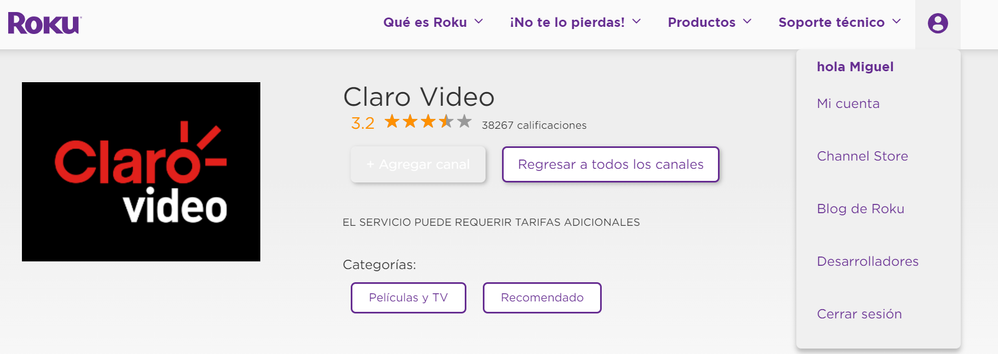 CLARO VIDEO App installed.png