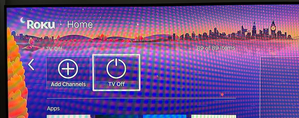 This TV Off shortcut should be avaliable via Roku App TV Remote as a fuction or selectable channel.