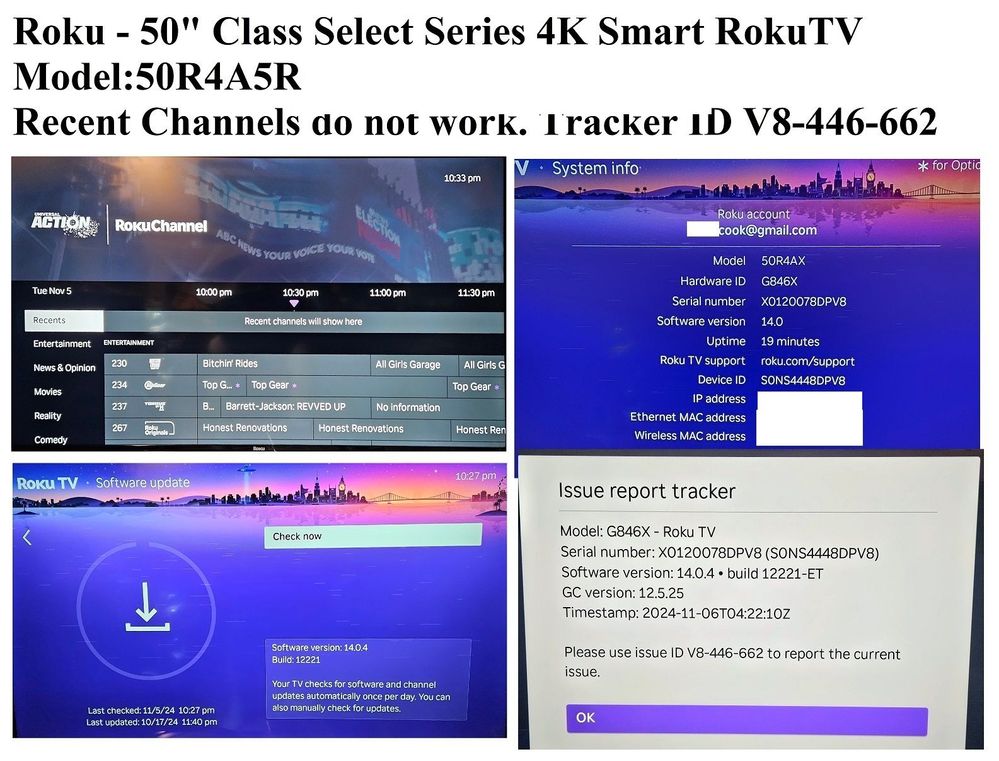 Roku 50 Class Select Series 4K Recent Not Working 11052024.jpg