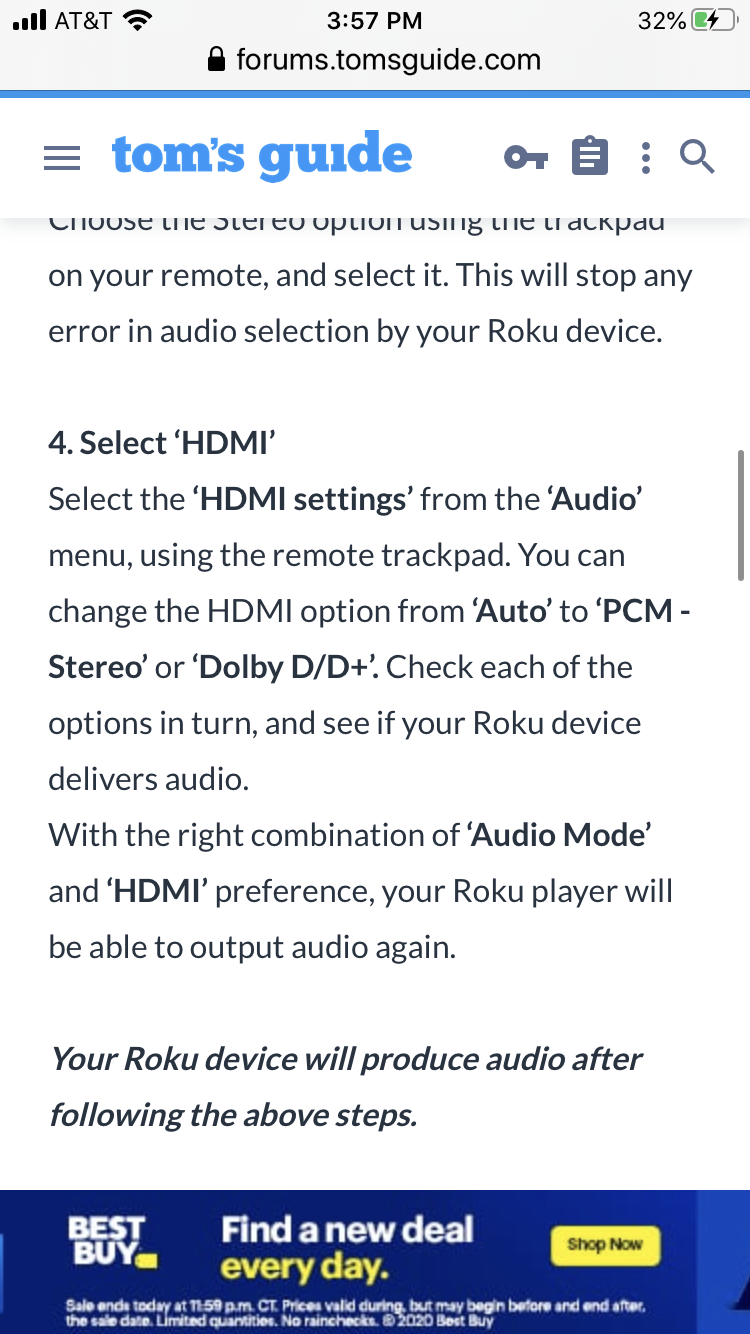 How to connect headphones to online roku