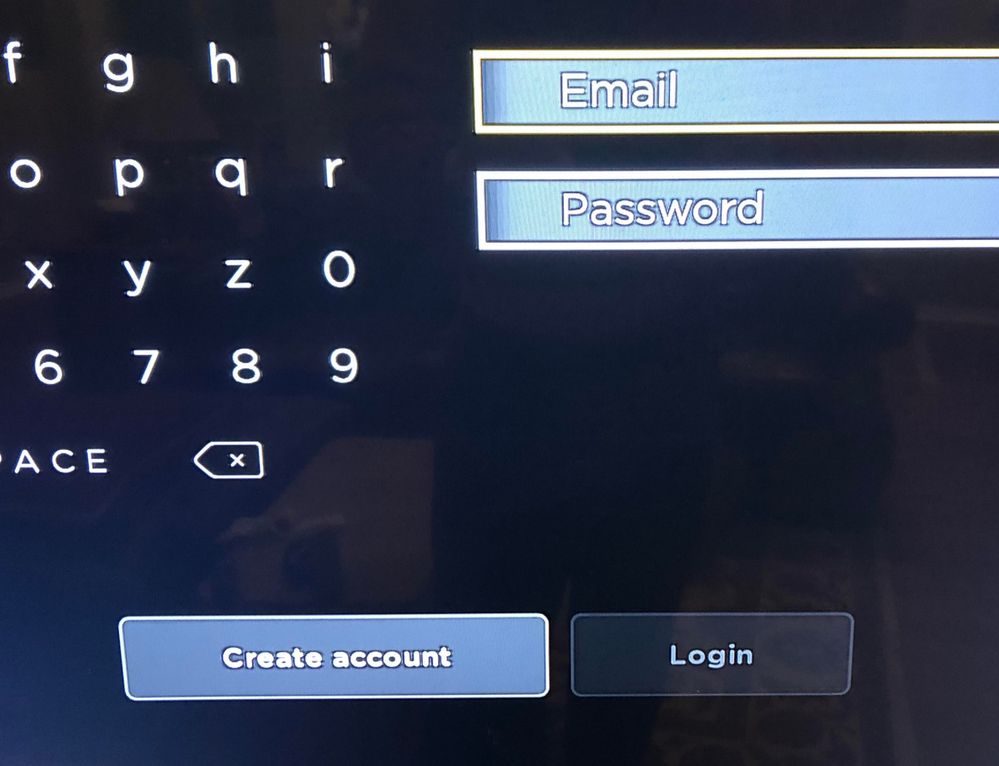 Login is greyed out