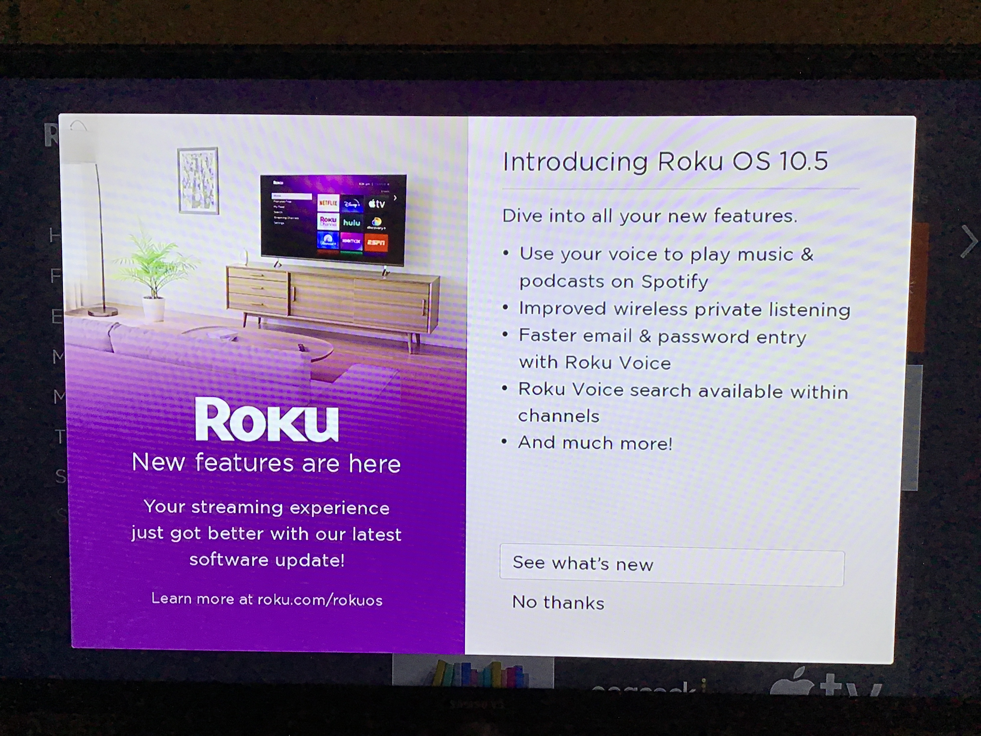 Solved: [OS 10.5] Screen frozen on "Introducing Roku OS 10... - Page 7