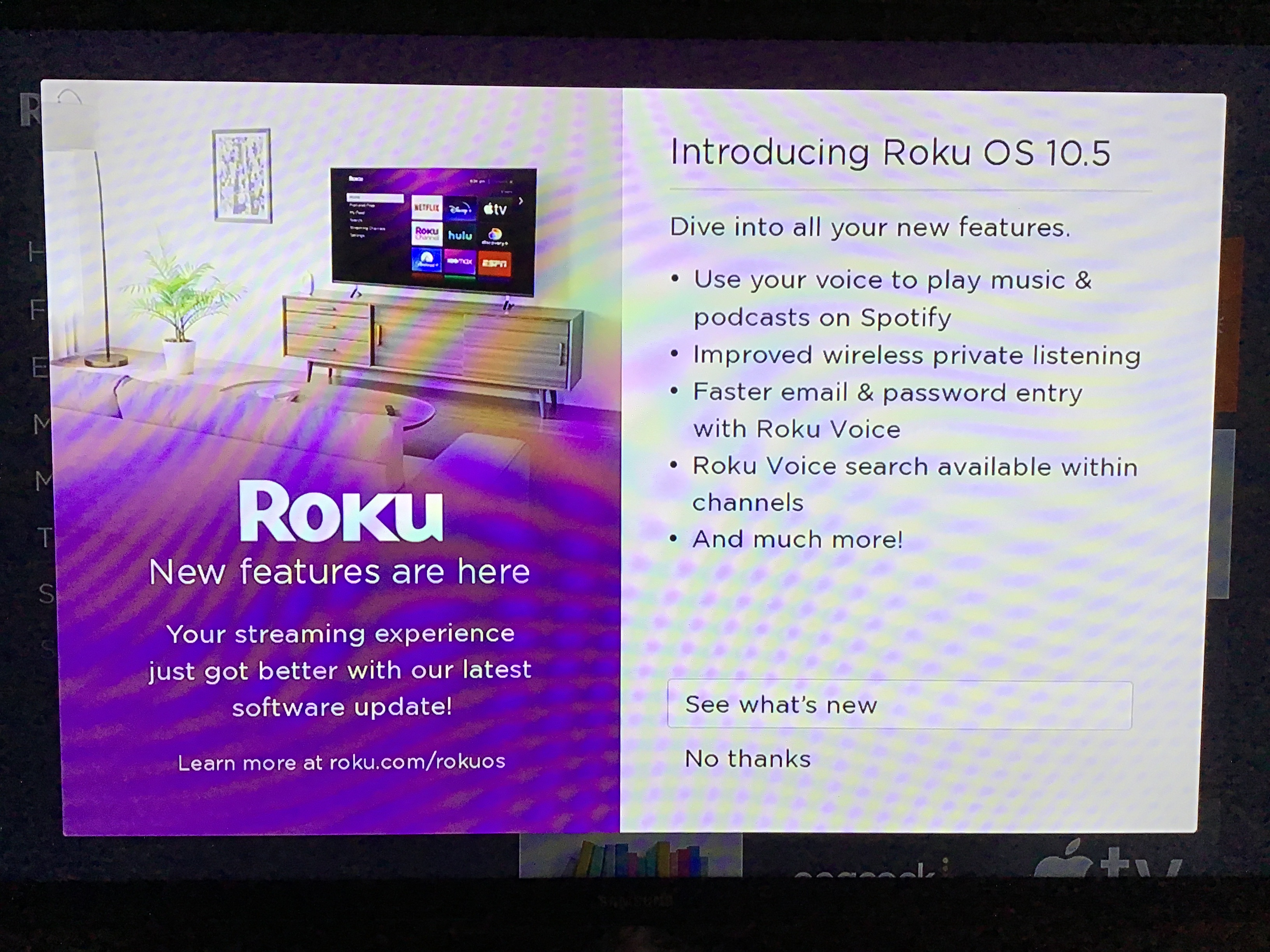 Solved: [OS 10.5] Screen frozen on "Introducing Roku OS 10... - Page 7