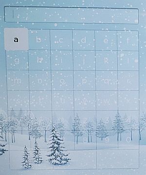 Search keyboard, Winter wallpaper