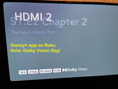 Disney+ HDR content