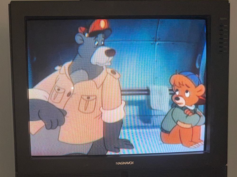 A 1990 TaleSpin episode at 4:3 aspect ratio on Disney+.